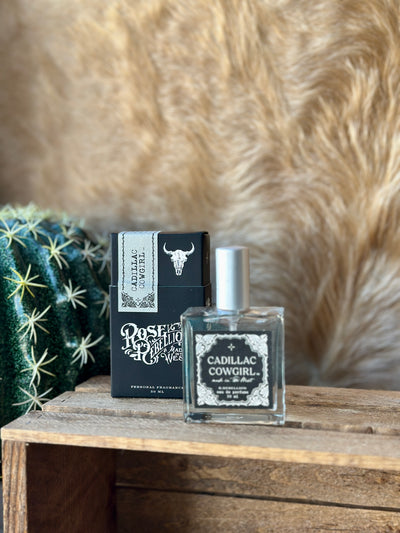 A warm blend of floral sweetness, rich amber, and woodsy depth, Cadillac Cowgirl rides the line between feminine and fierce.