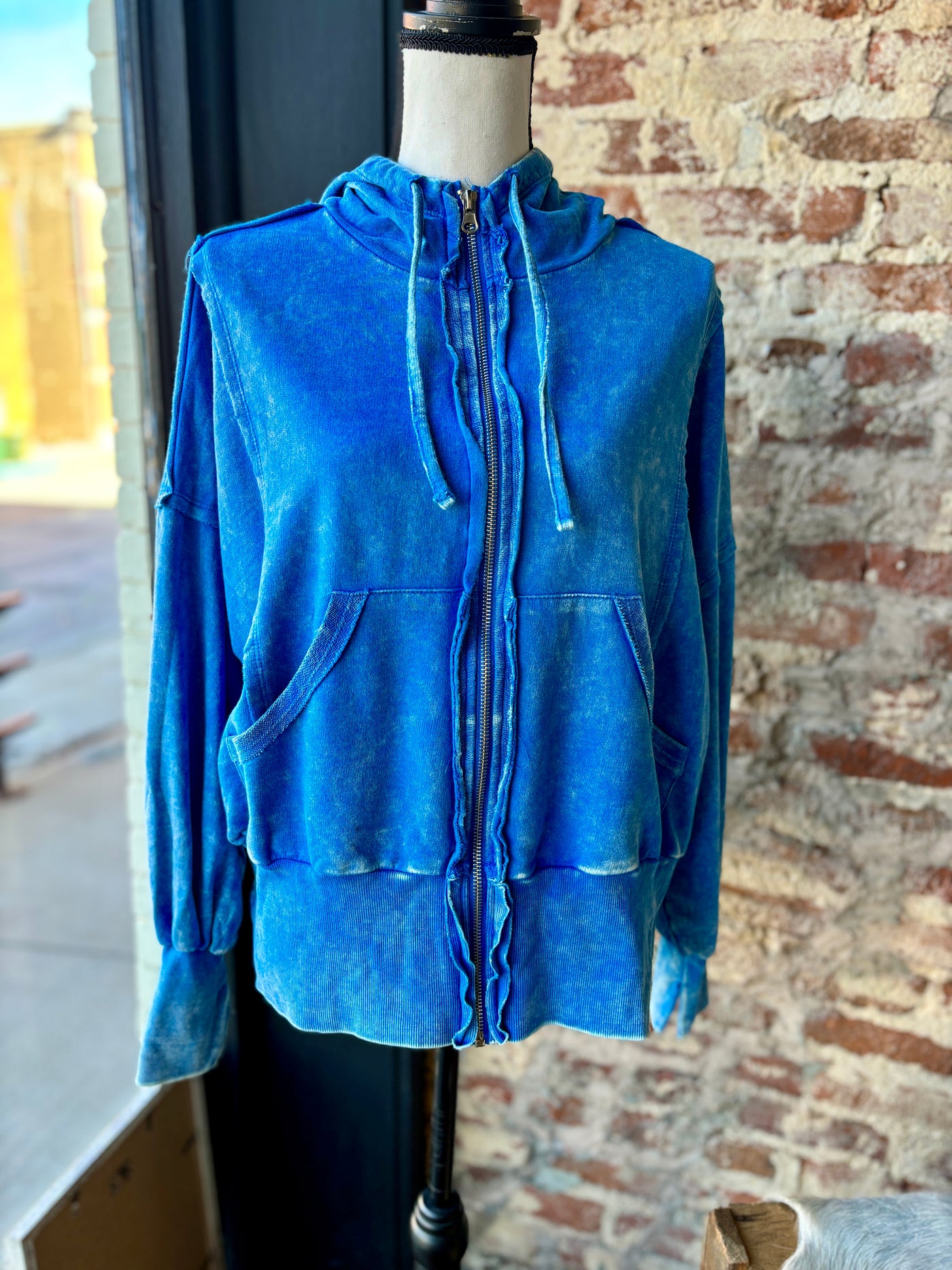 A cozy hoodie for showing off your school spirit if blue if your color, and staying comfortable.