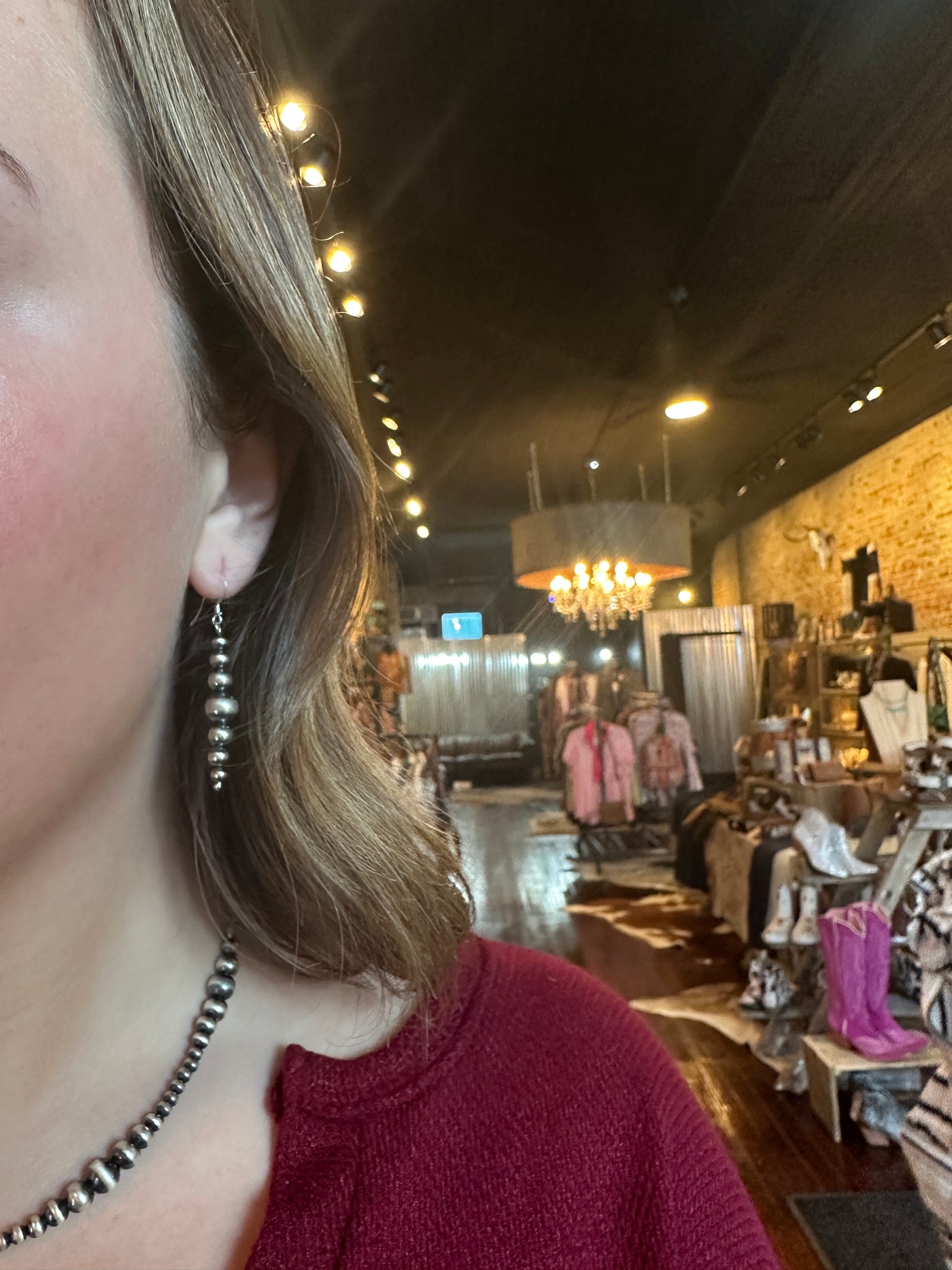 Cameryn Navajo Pearl Drop Earrings