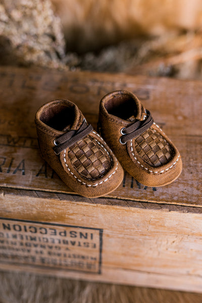 Carson Baby Bucker Basketweave Moccasins ✜ON SALE NOW✜