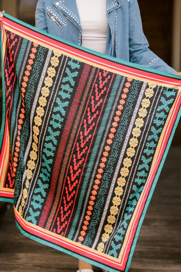Chama Colorful Striped Aztec Wild Rag