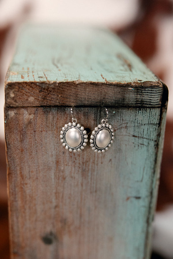 Charlene Boho Oval Earrings