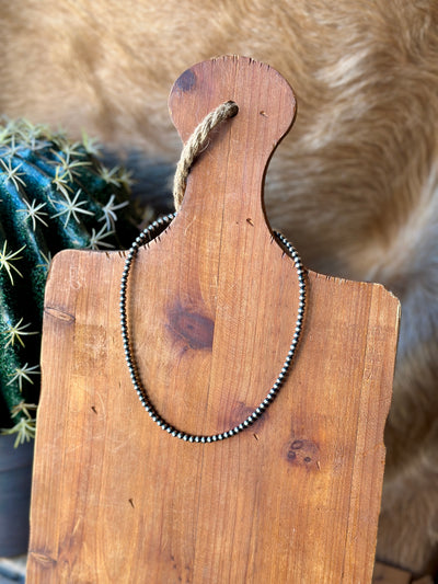 Rustic Sterling Silver Navajo Pearl Necklace – Western Jewelry Staple.