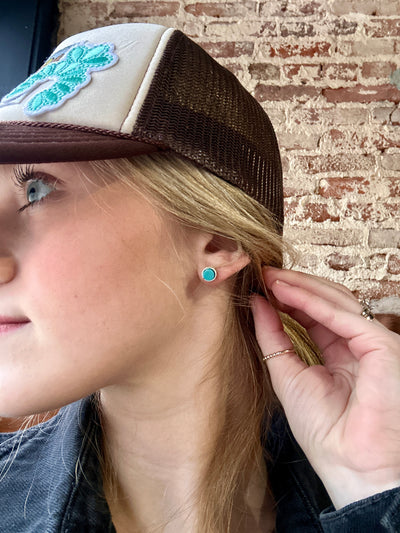 Clifford Turquoise Stud Earrings