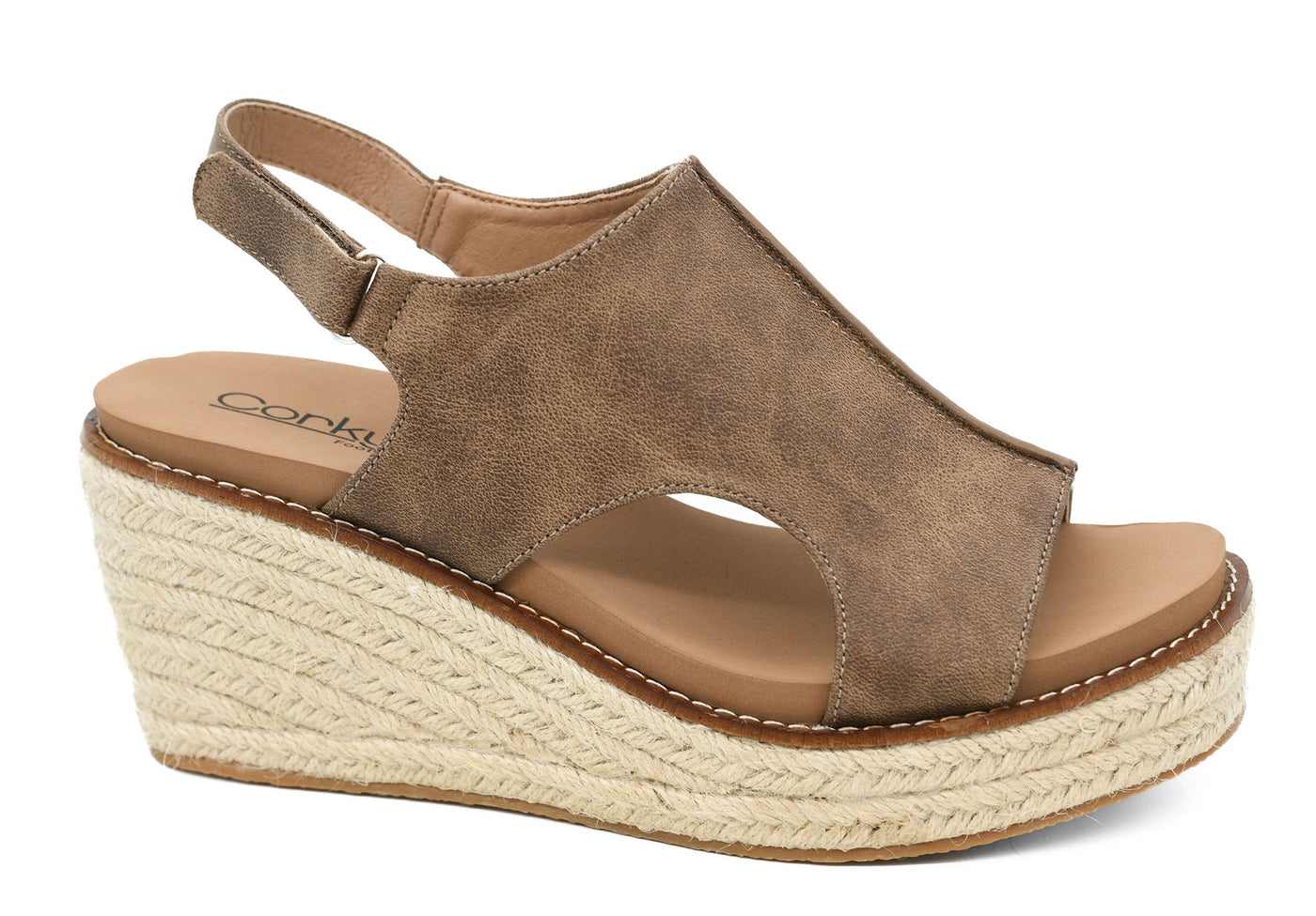 Corky's K Bye Wedge Sandals [Tan]