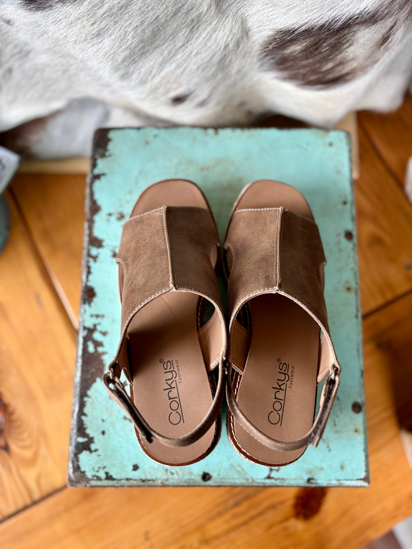Corky's K Bye Wedge Sandals [Tan] ✙ON SALE NOW: 50% OFF✙