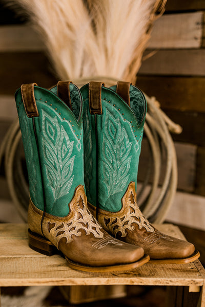 Corral County Fair Square Toe Boots [Z5131]