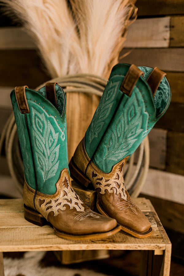 Corral County Fair Square Toe Boots [Z5131]