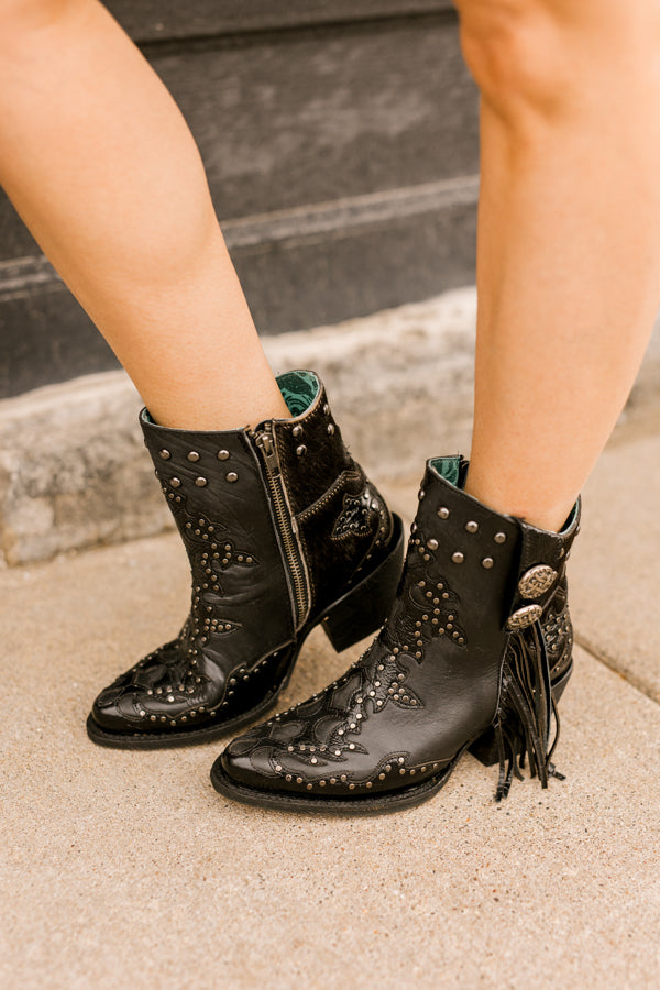 Corral Full Throttle Ankle Fringe Boots Z0146 ✜ON SALE NOW✜