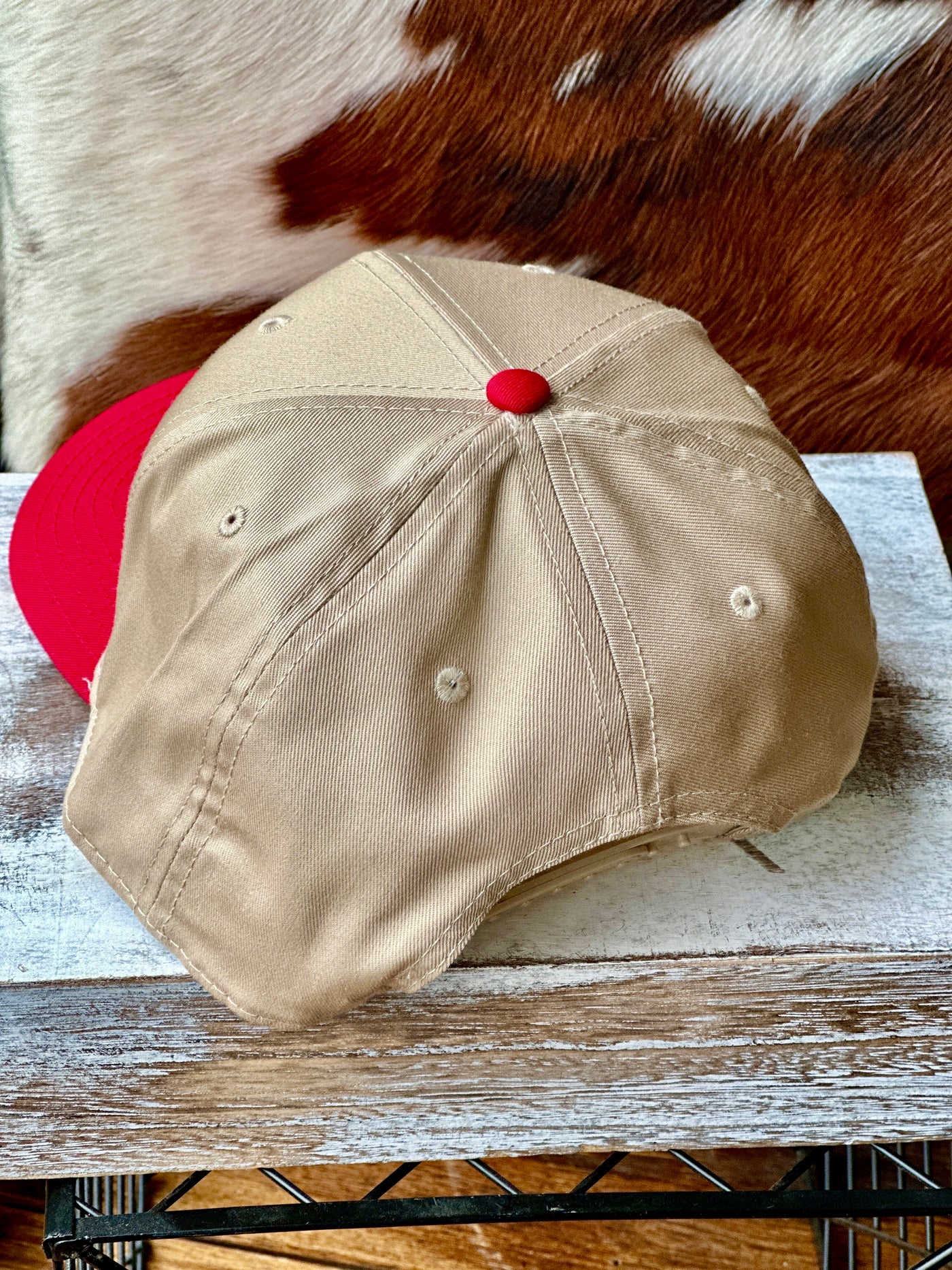 Back view of the Craig RYC Baseball Cap, displaying the adjustable plastic snap closure for a custom fit.