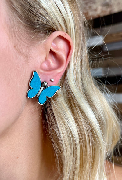 Norma Jean Butterfly Earring (Turquoise)