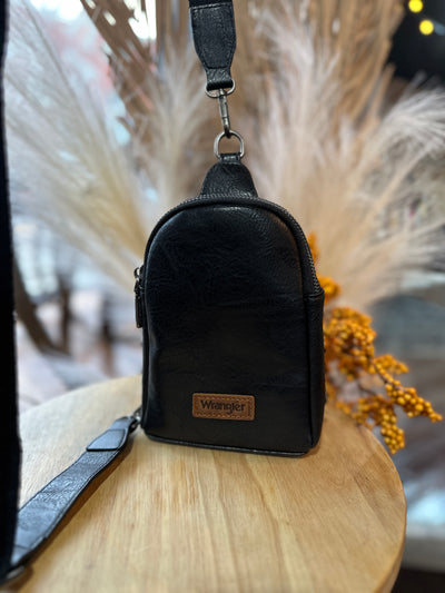 Wrangler Landyn Plain Crossbody Sling Bag [Black]
