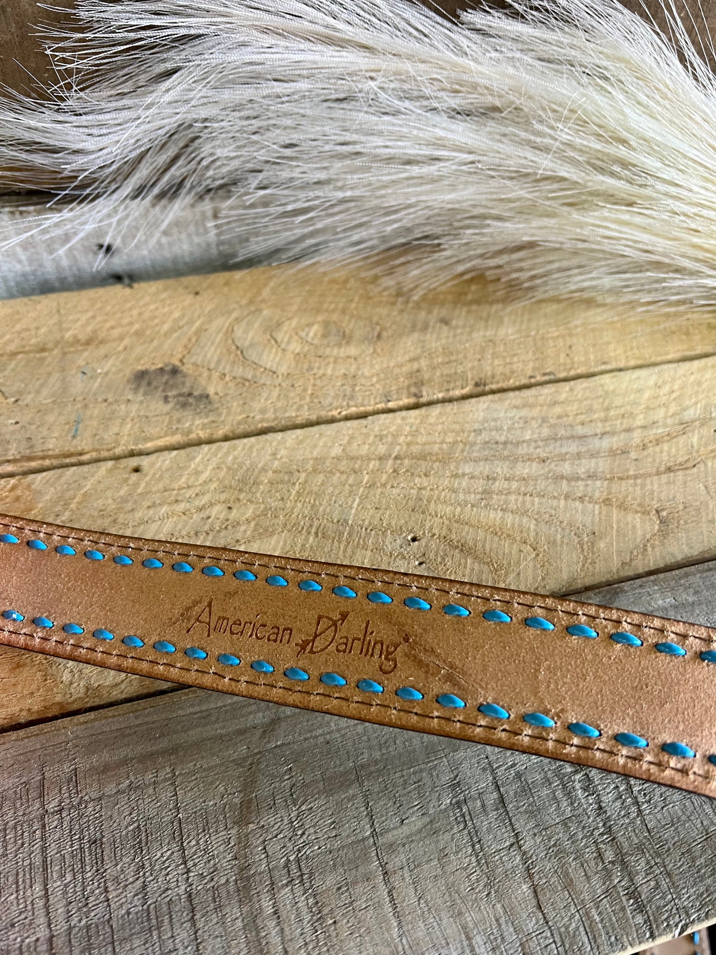 Thumper Tooled Leather Purse Strap