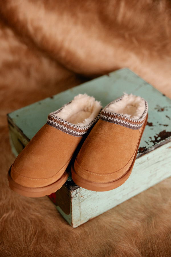 Fur lined outdoor slippers clearance
