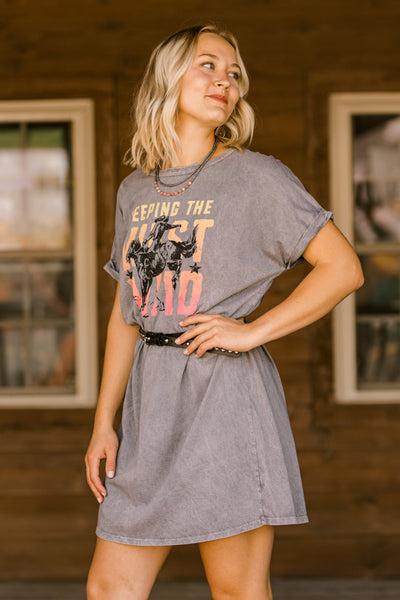 Finley Keeping The West Wild Graphic T-Shirt Dress ✜ON SALE NOW✜