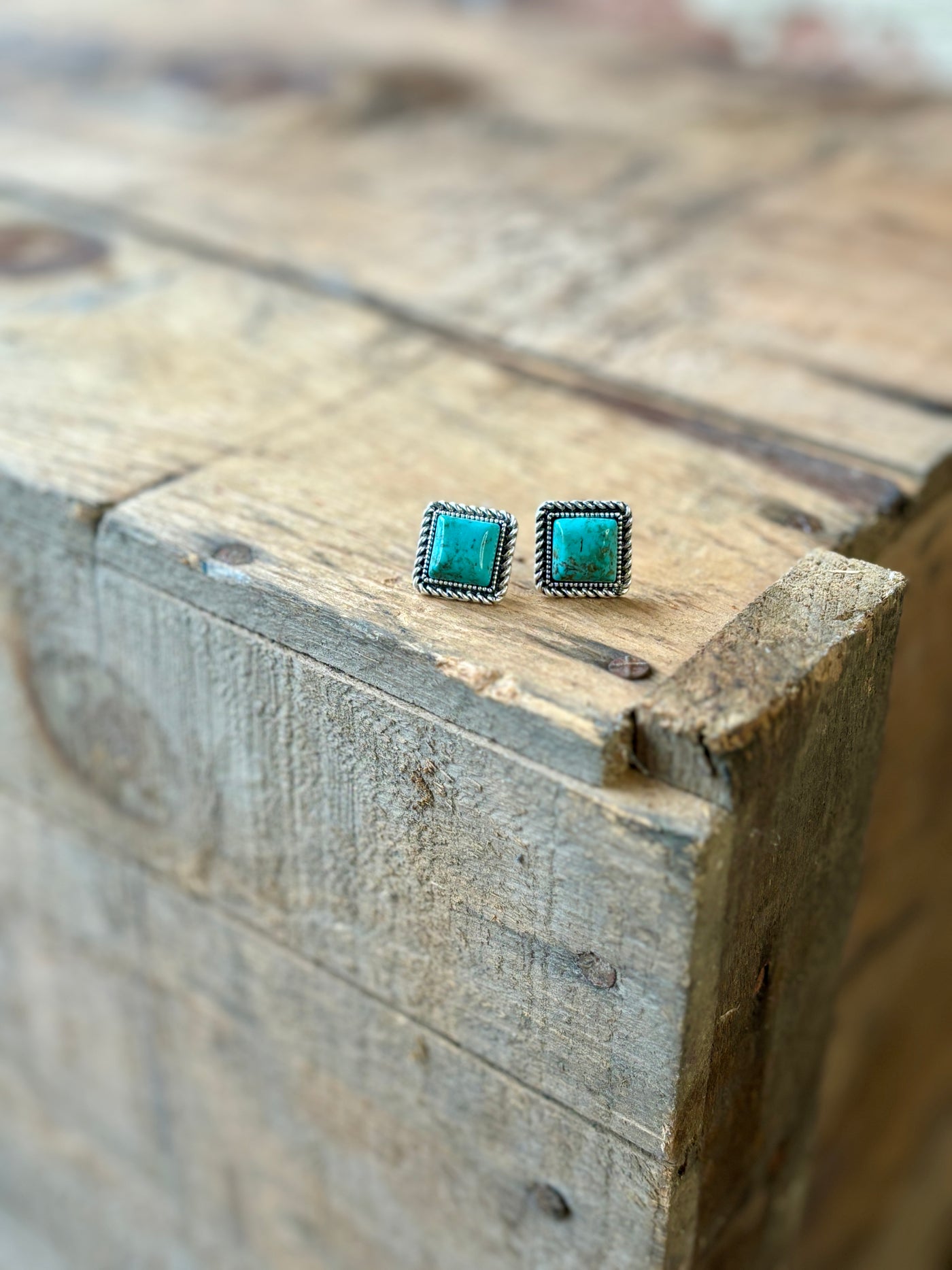 Tatiana Turquoise Stud Earrings