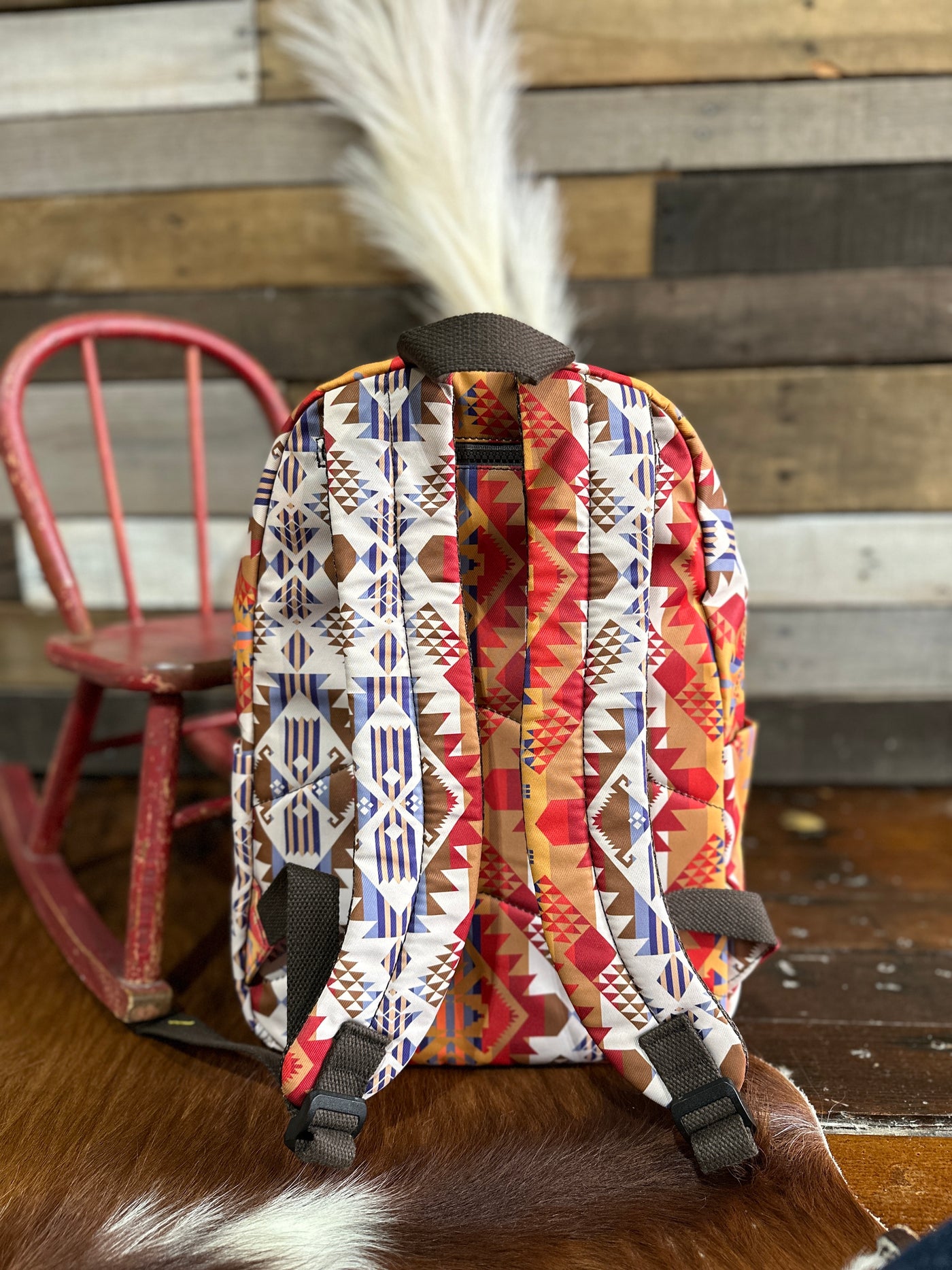 Beth Sunset Colored Aztec Backpack