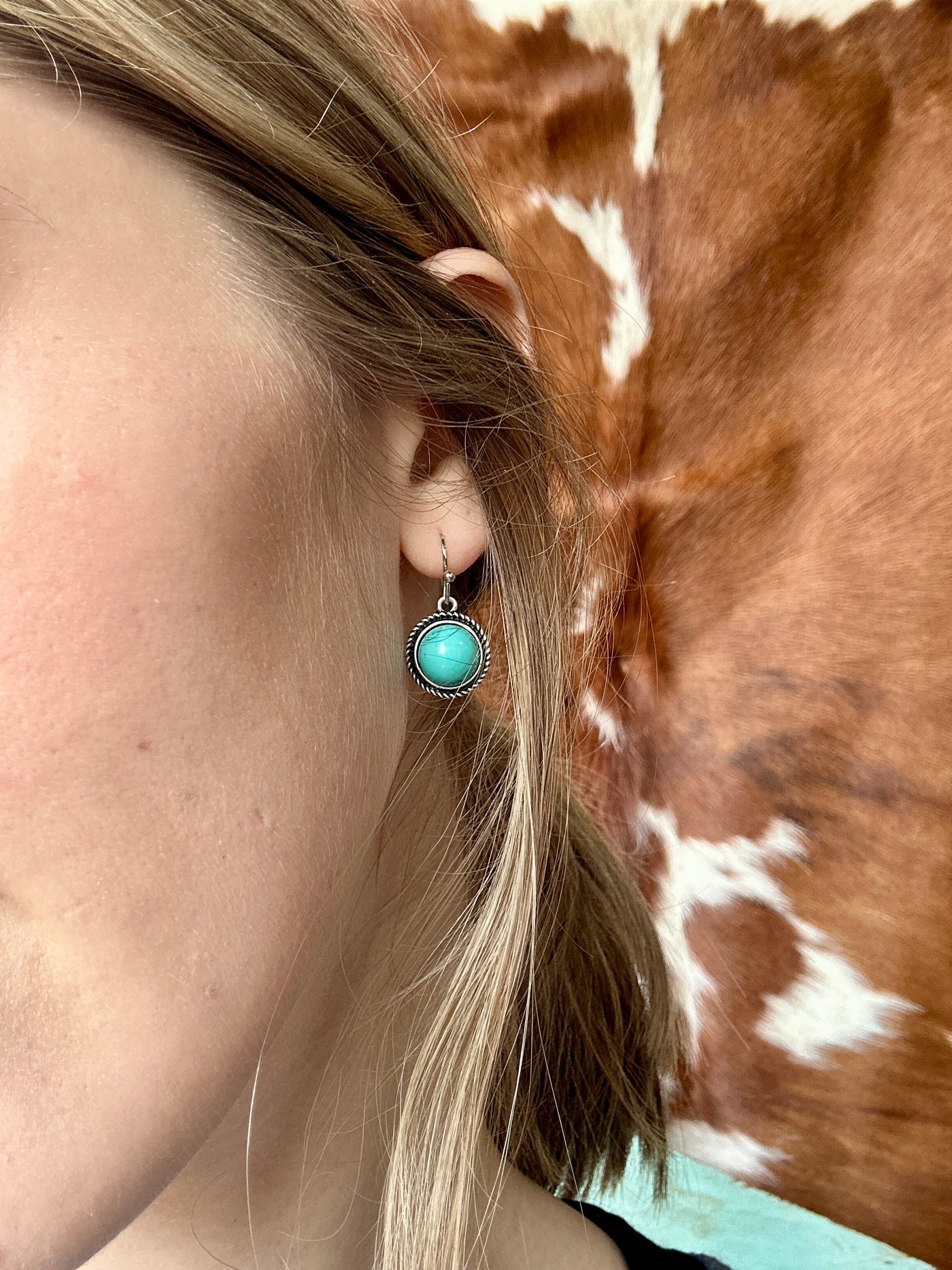 Kayla Turquoise Dangle Earrings