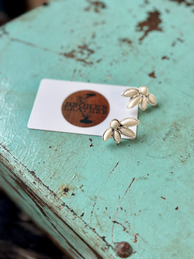 Britton White Buffalo Cluster Earrings