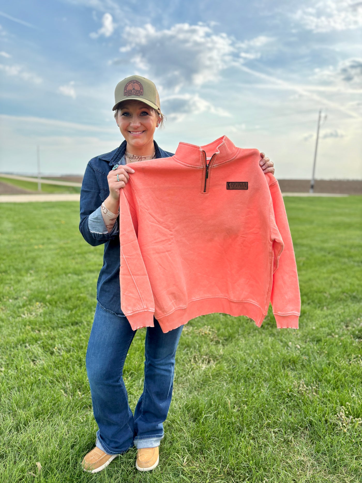 High Road & Hustle Quarter Zip Sweatshirt