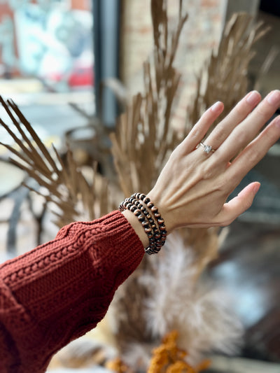 Caty Copper Navajo Pearl Bracelet