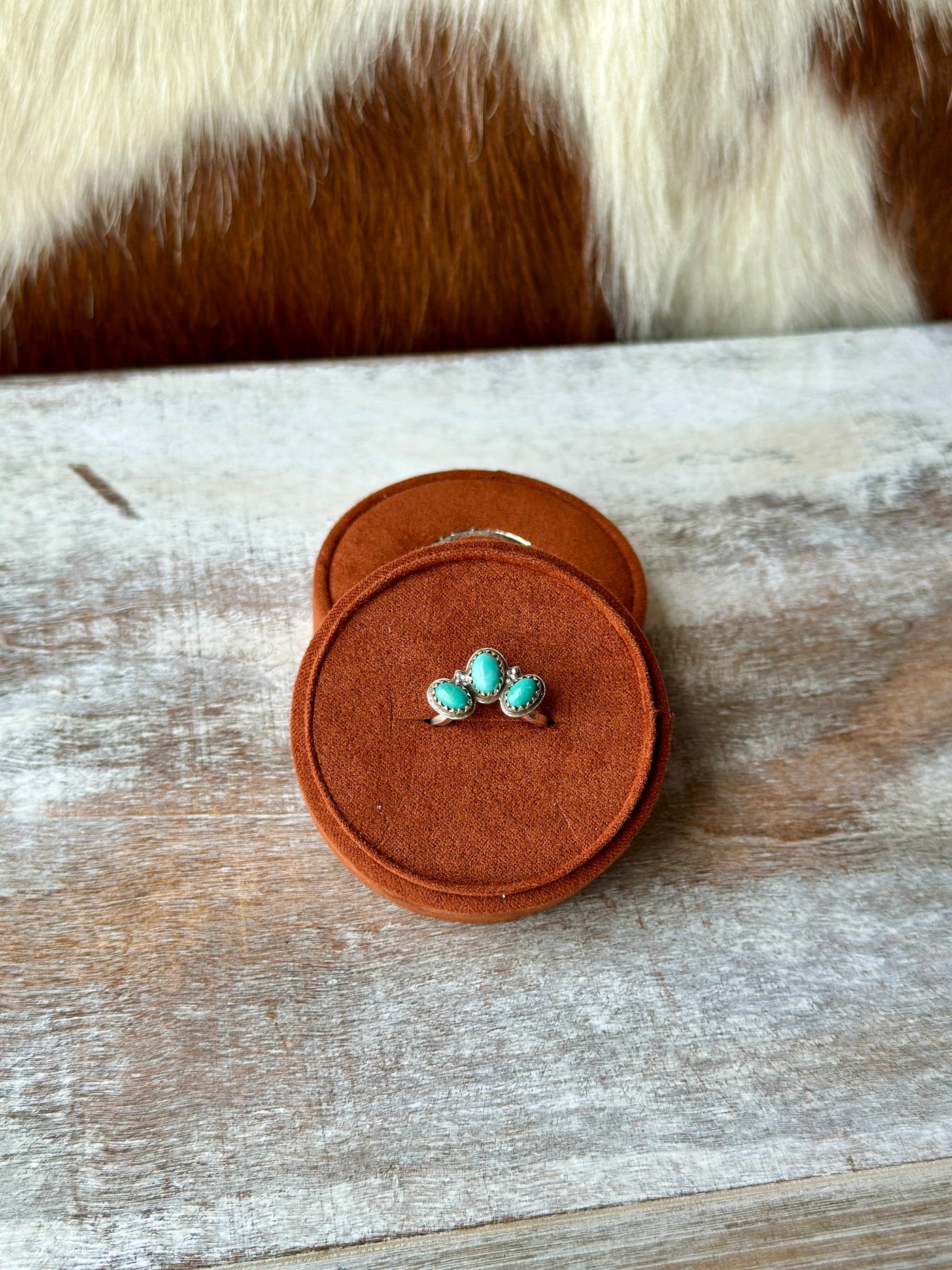 Braxton Authentic Turquoise Half Cluster Ring ✙TO BE RELEASED 2/13✙