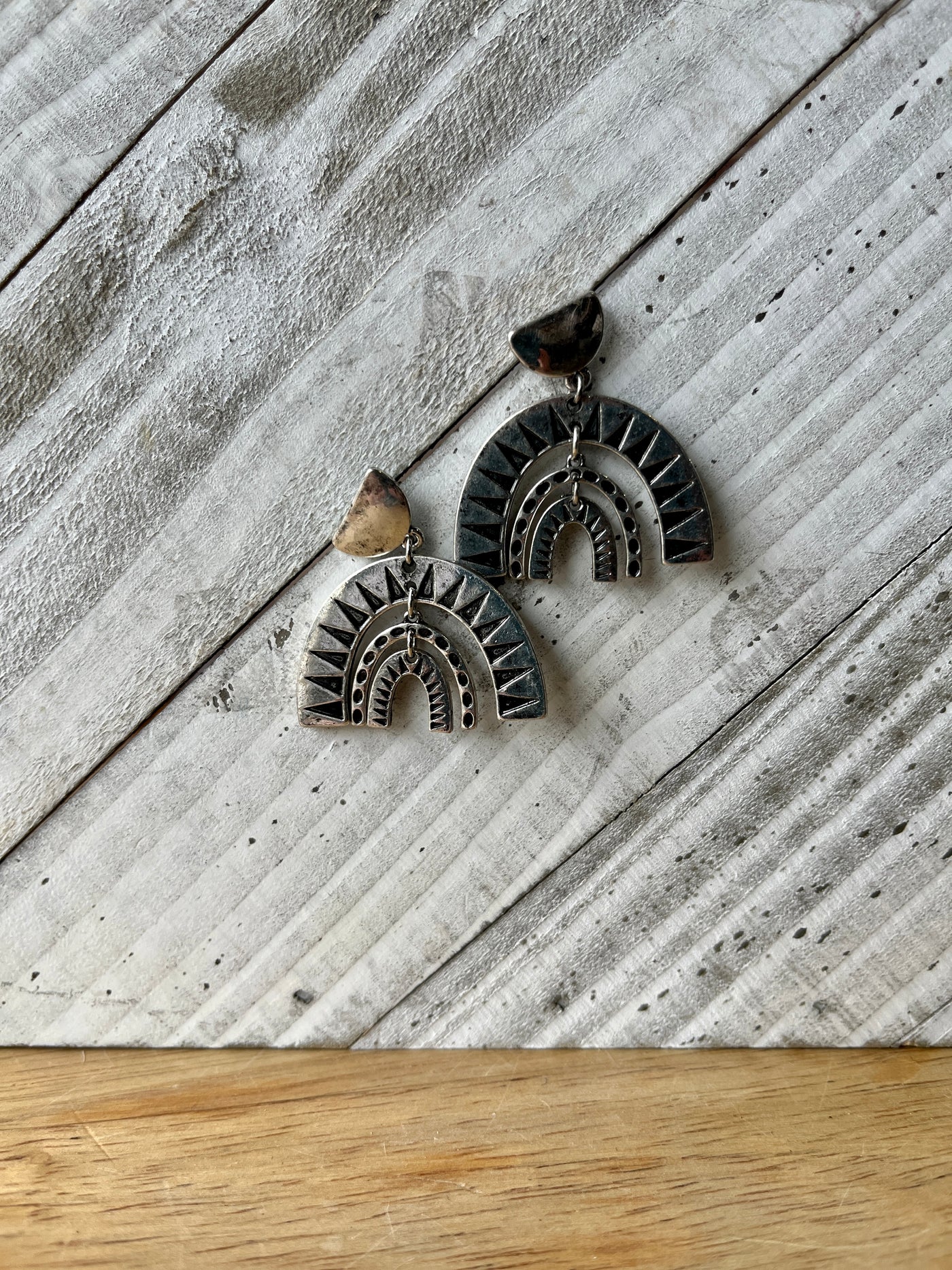 Melia Rainbow Metal Earrings