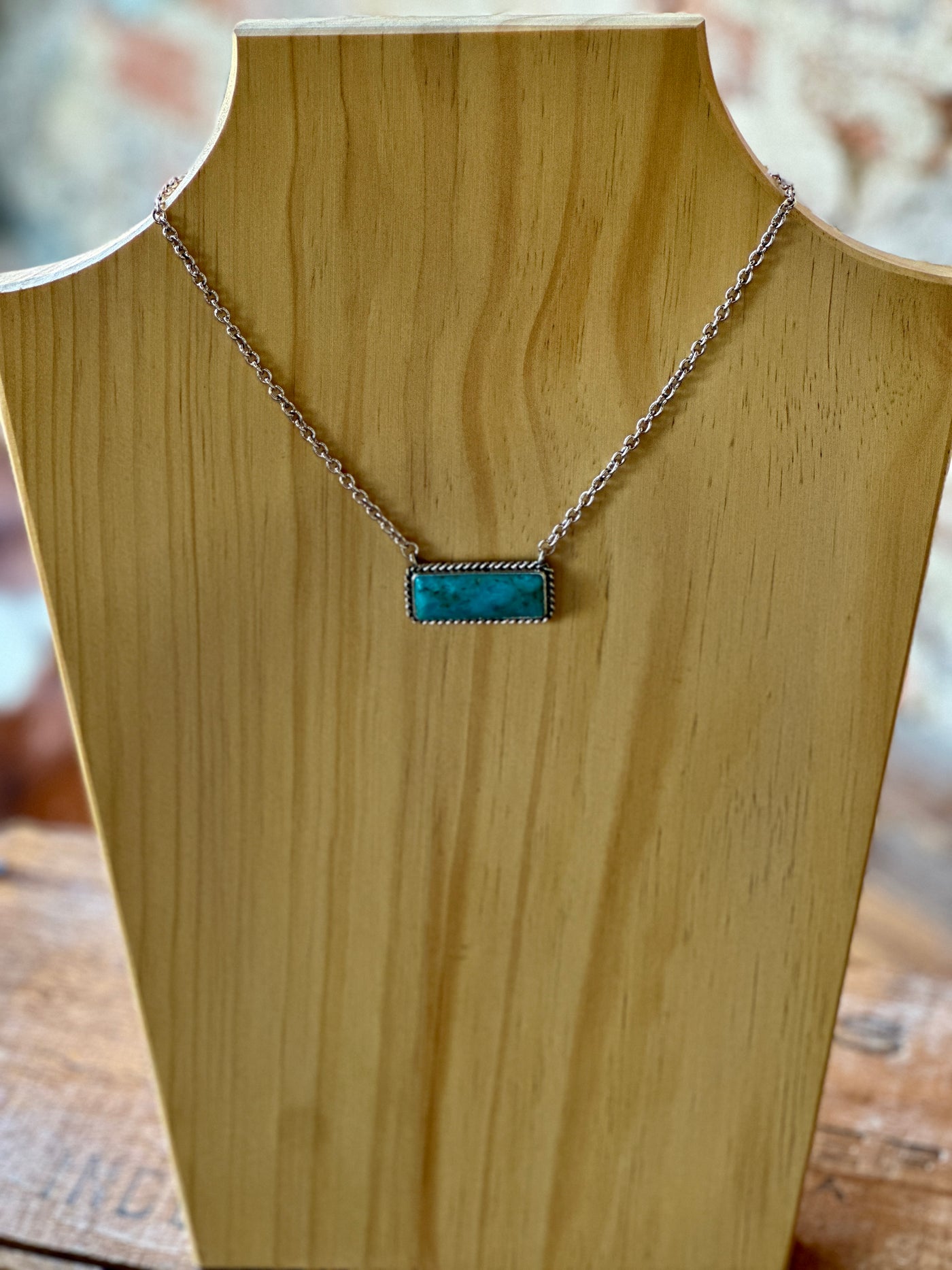 McGuire Turquoise Bar Necklace