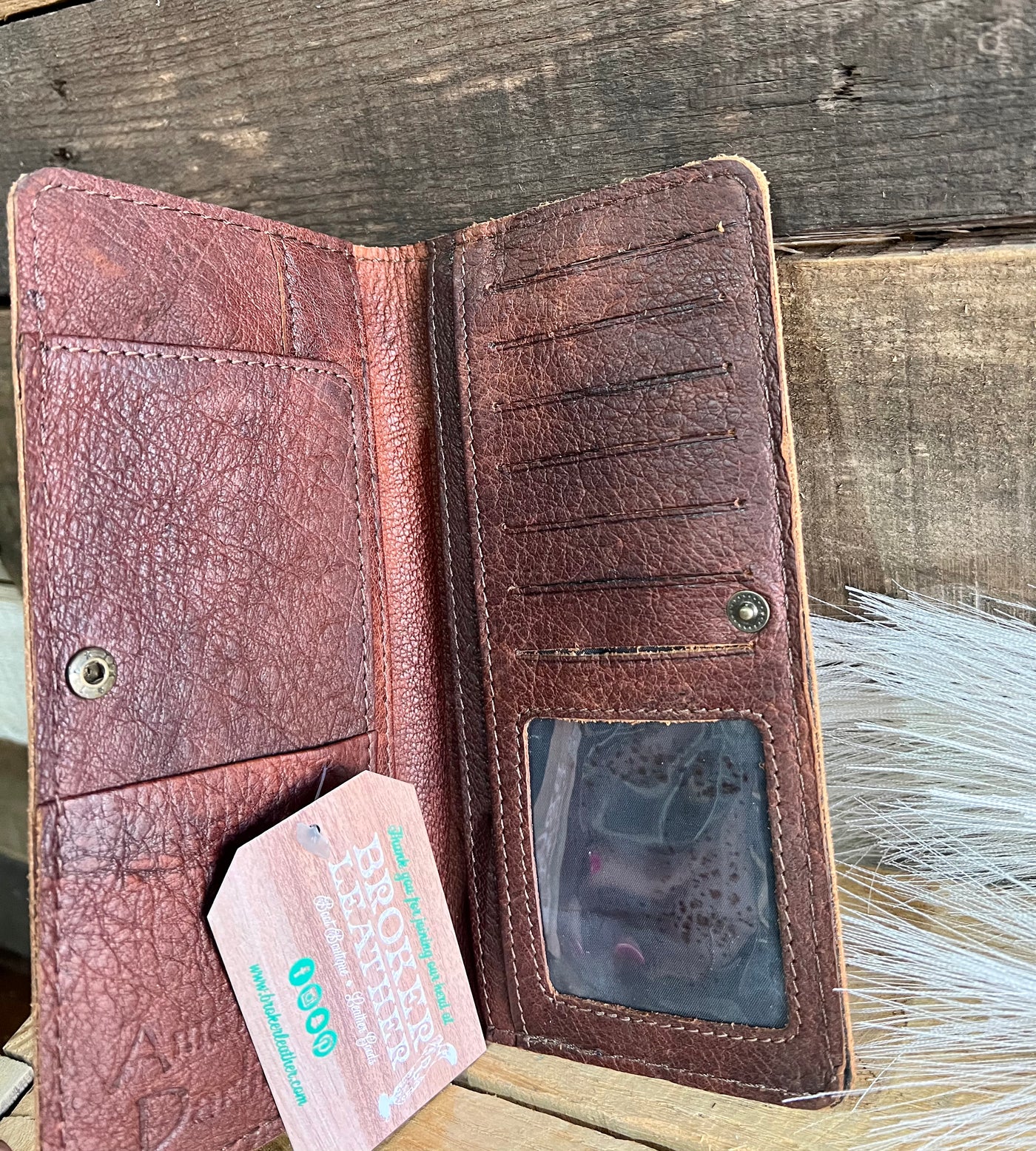 Levi Tooled Leather Wallet [Dark Stain]