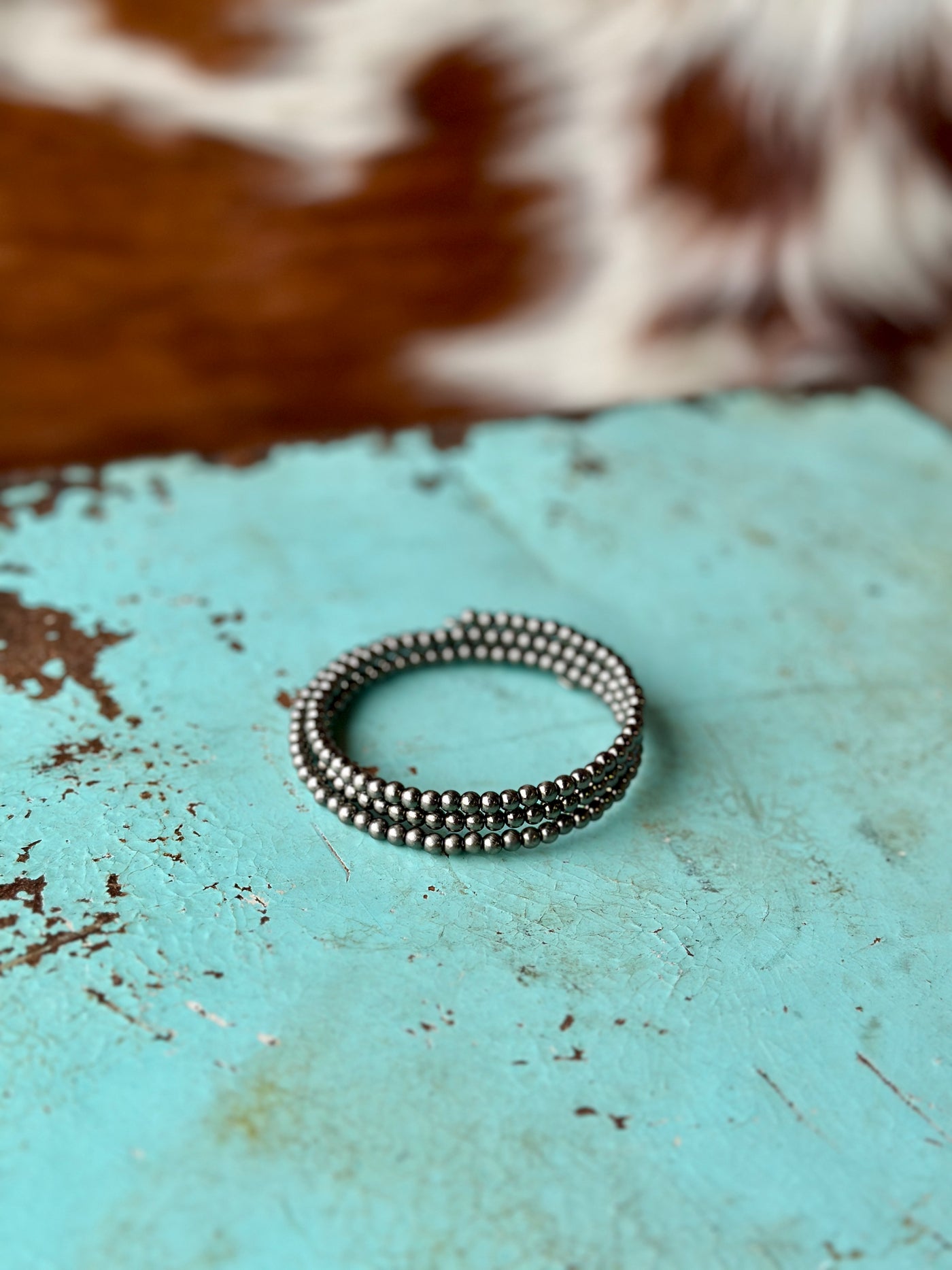 Lefty Navajo Pearl Wrap Bracelet