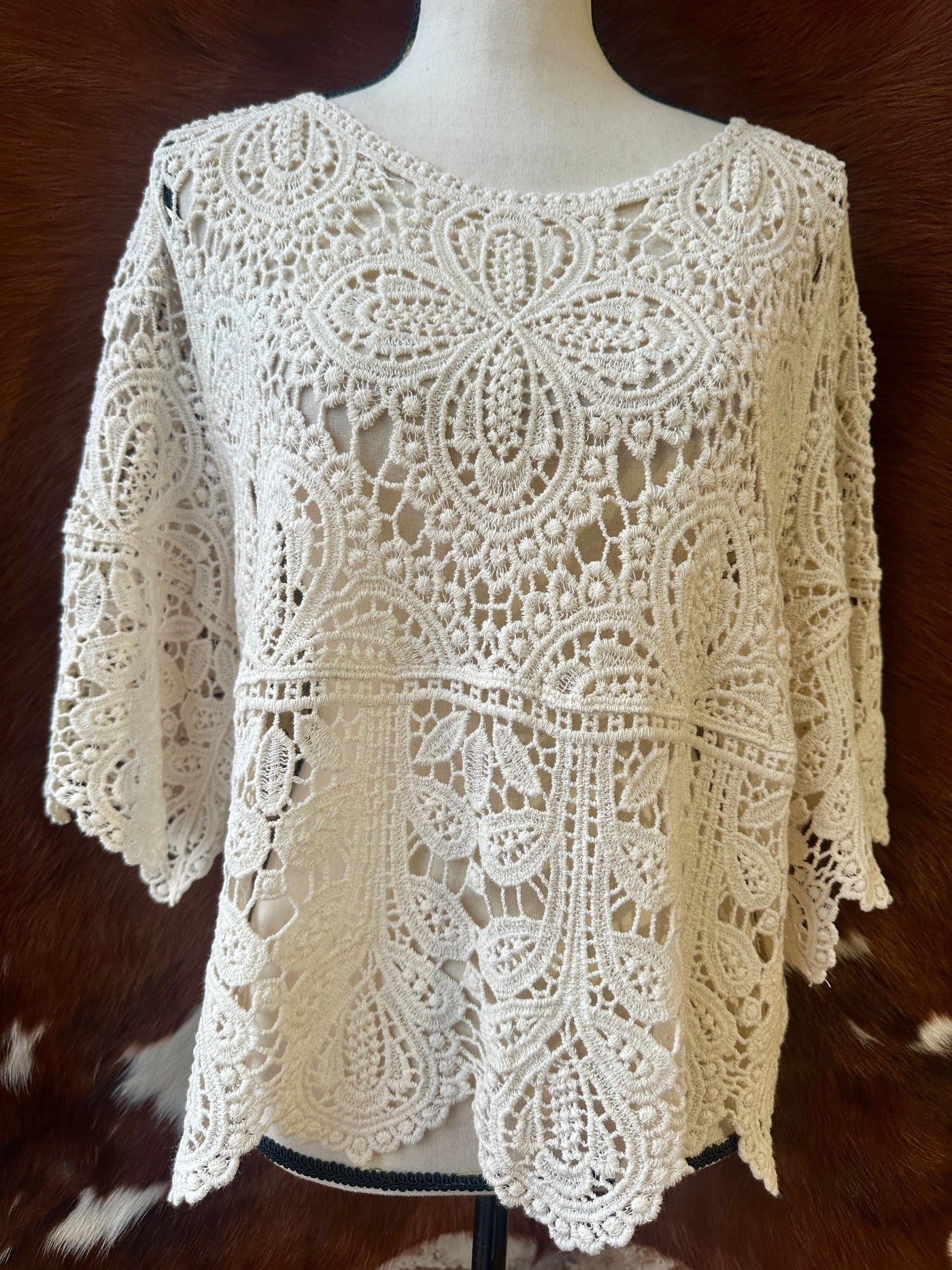 Nemo Crochet Lace Top