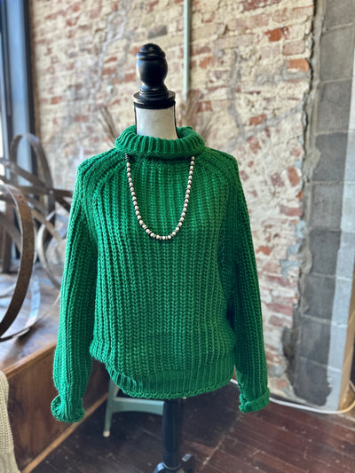 Kelly Turtle Neck Sweater [Green]