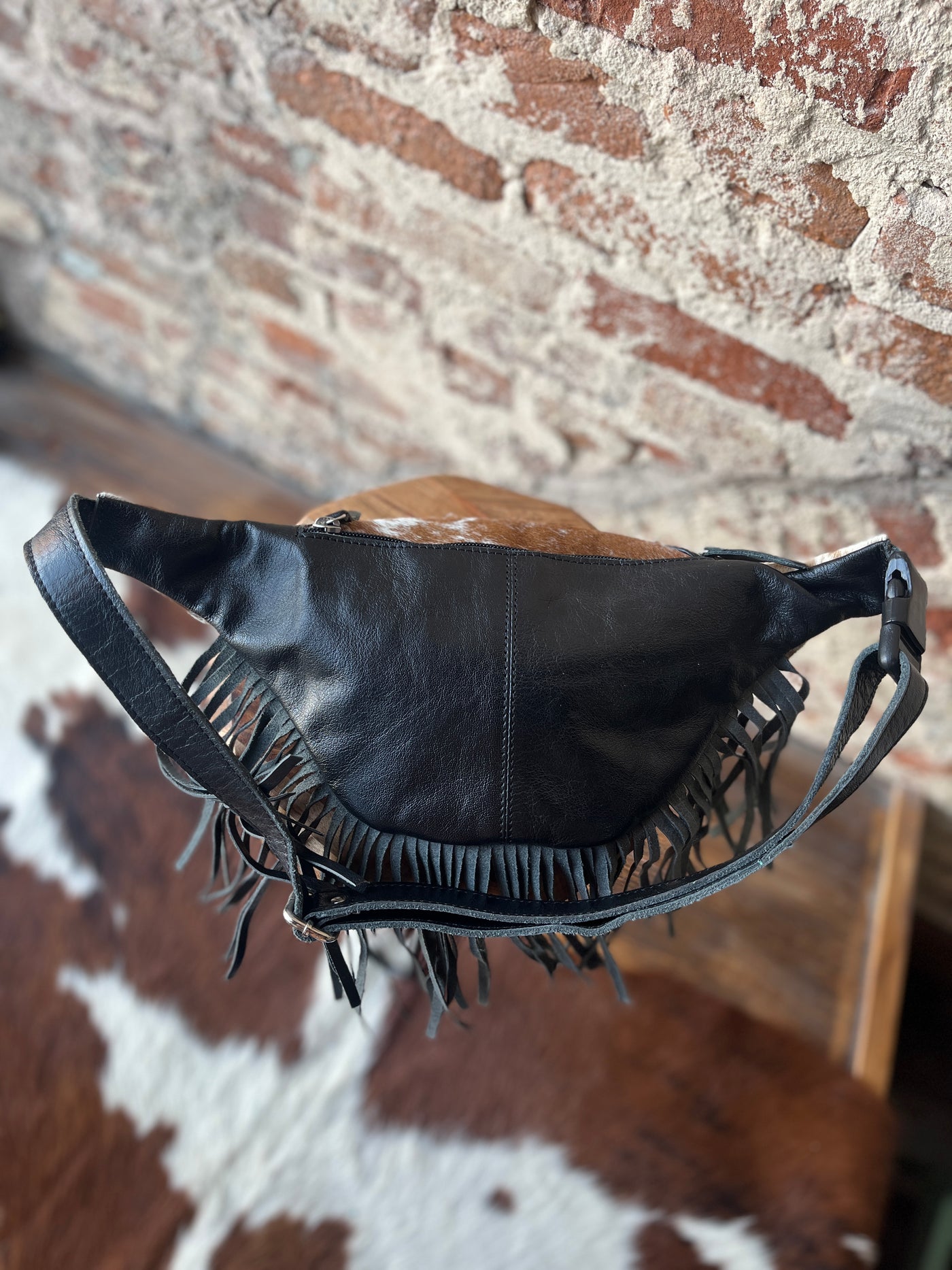 Zander Cowhide Tooled Leather Fanny Pack
