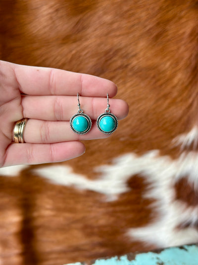 Kayla Turquoise Dangle Earrings