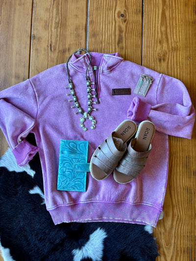 Grit & Glory Quarter Zip Sweatshirt