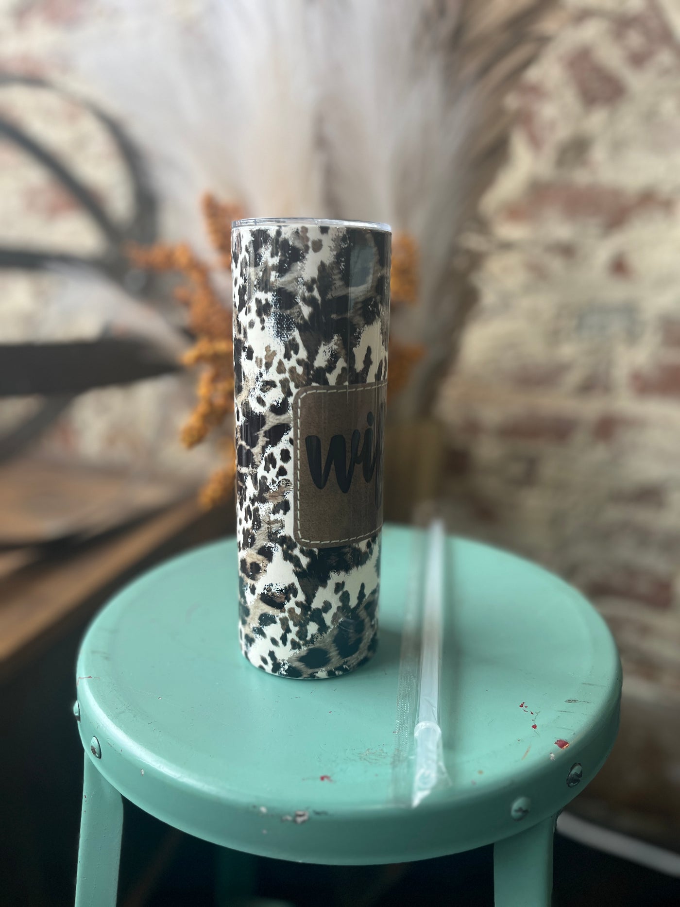 Christina Wifey Leopard Tumbler