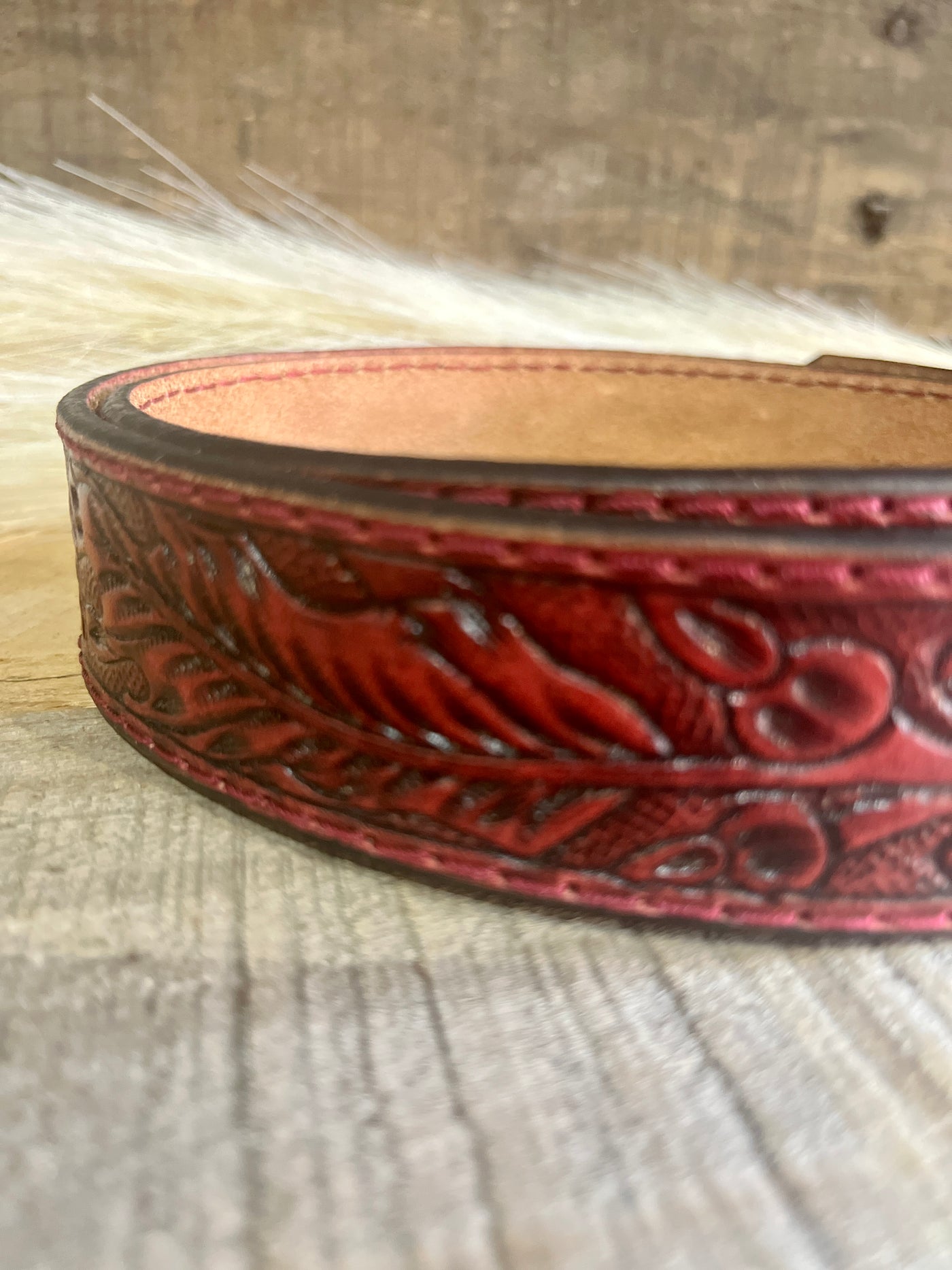 Garth Tooled Leather Purse Strap