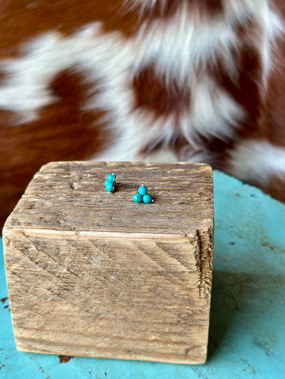 Mina Turquoise Stud Earrings