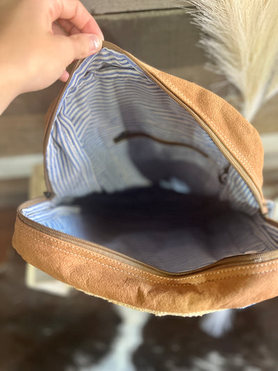 Eralynn Saddle Blanket & Cowhide Backpack
