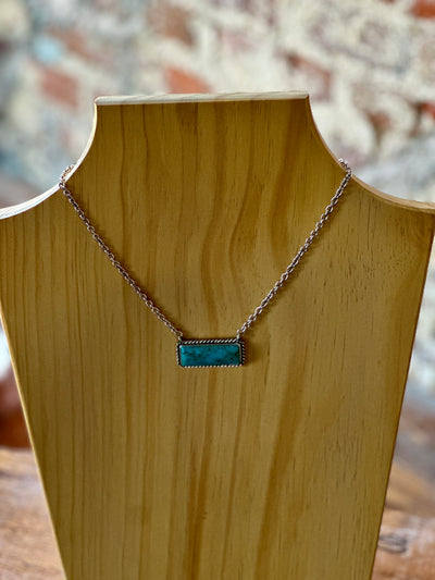 McGuire Turquoise Bar Necklace