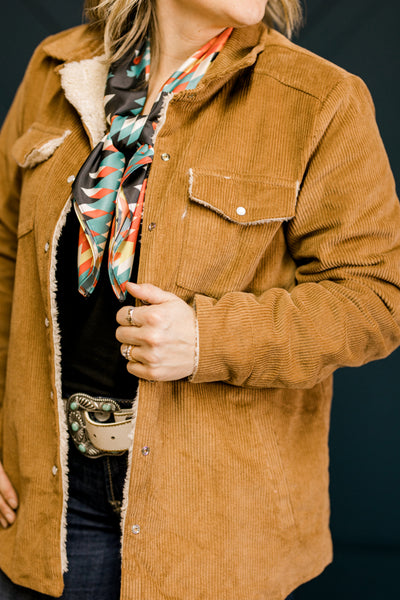 Gary Corduroy Sherpa Lined Jacket [Camel]