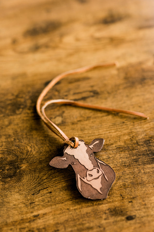 Gavin Cattle Tag Refillable Leather Car Air Freshener