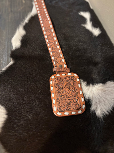 Gentry Tooled leather Buck-Stitch Belt ✙ON SALE NOW✙