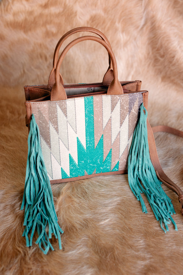 Glenda Aztec Fringe Crossbody