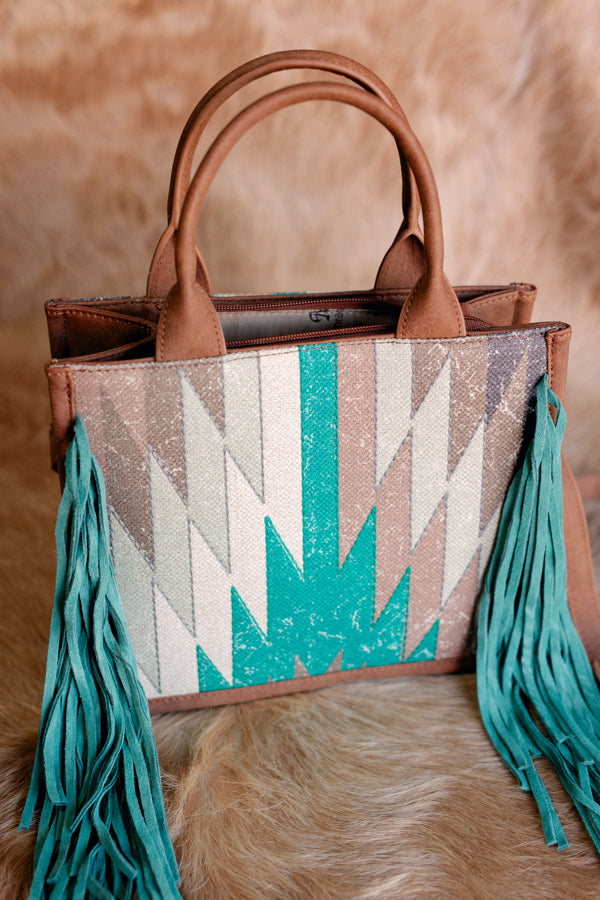 Glenda Aztec Fringe Crossbody