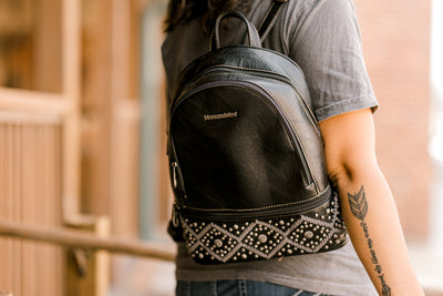 Gossip Girl Studded Black Backpack