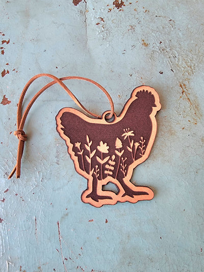 Heihei Refillable Leather Car Air Freshener