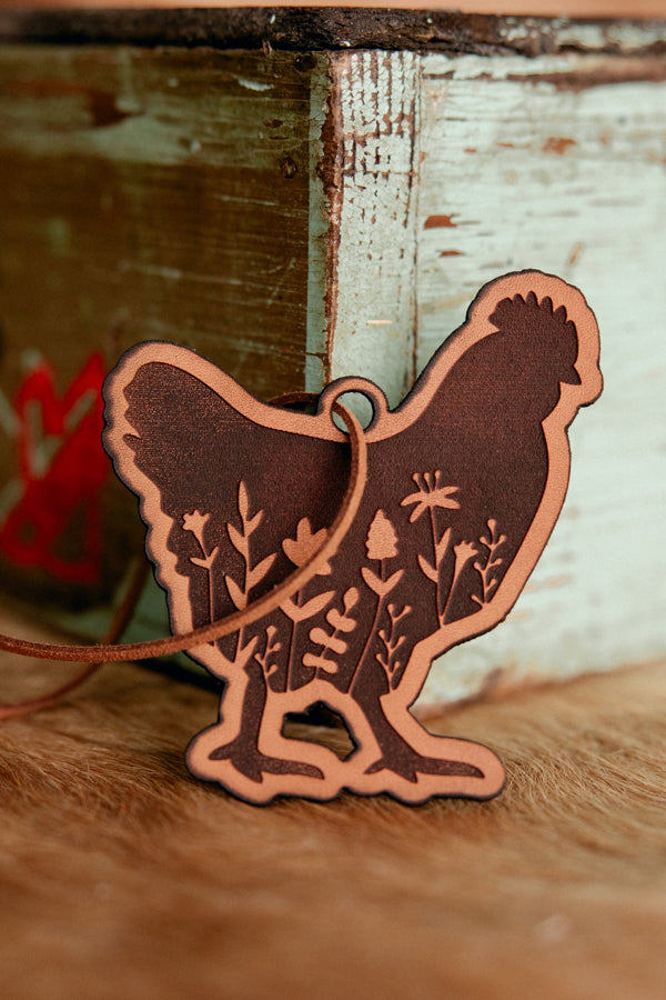 Heihei Refillable Leather Car Air Freshener