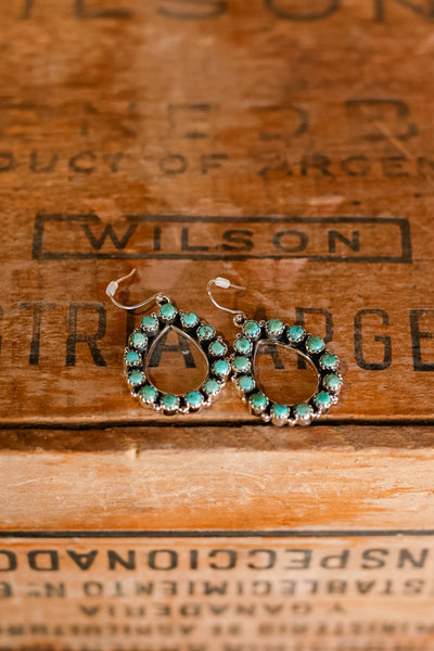Hitch Authentic Turquoise Teardrop Earrings