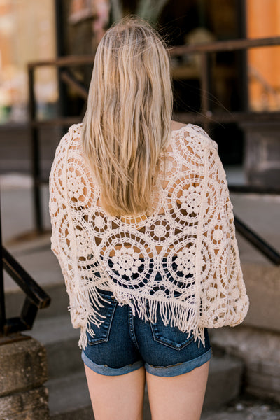 Nemo Crochet Lace Cover Up Top